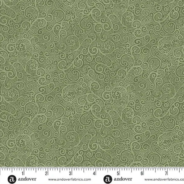 Kindred – Scroll Green – Makower UK