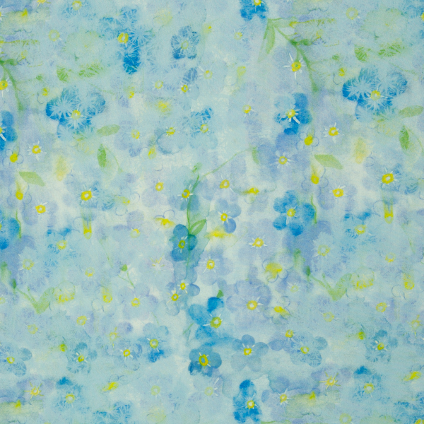 Viskose - Garden by Anette Kithier - Blumen blau