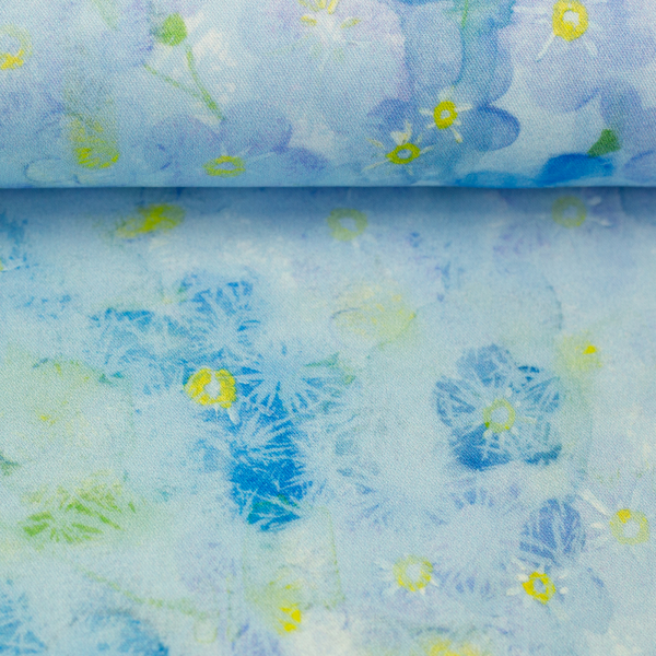 Viskose - Garden by Anette Kithier - Blumen blau