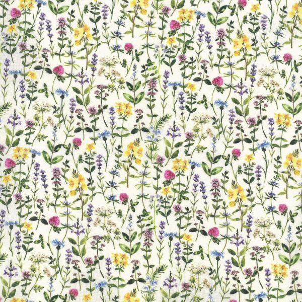 Westfalenstoffe - Digitaldruck - Florenz - Blumenwiese