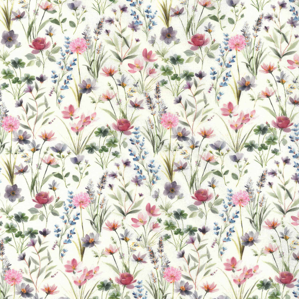 Westfalenstoffe - Digitaldruck - Florenz - rosa Blumentraum