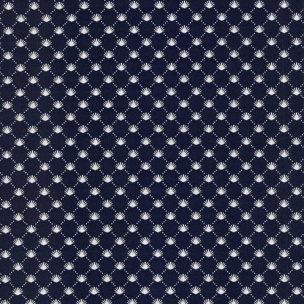 Westfalenstoffe - Druckstoff - Hamburg - Muscheln - blau