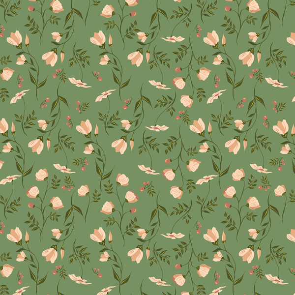 Windham Fabrics - Under the Canopy - Wildflower Sage - Organic