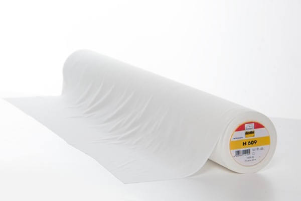 H609 Gewebeinlage - weiß - aufbügelbar - 75cm breit