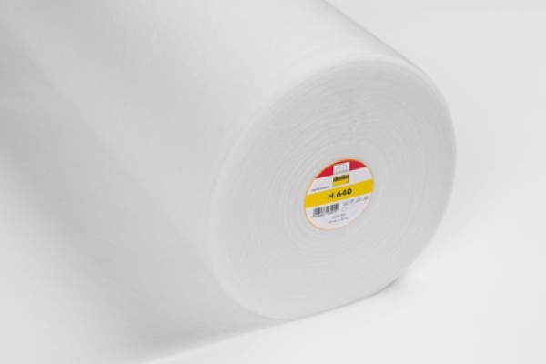 H640 Vlieseline weiß - aufbügelbar - 90cm breit